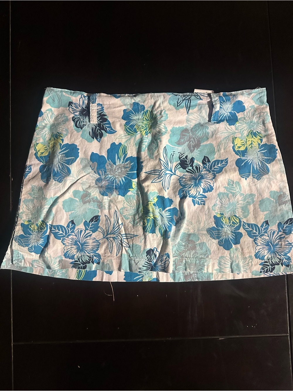 Blue Floral Women’s Skort with Tropical Print